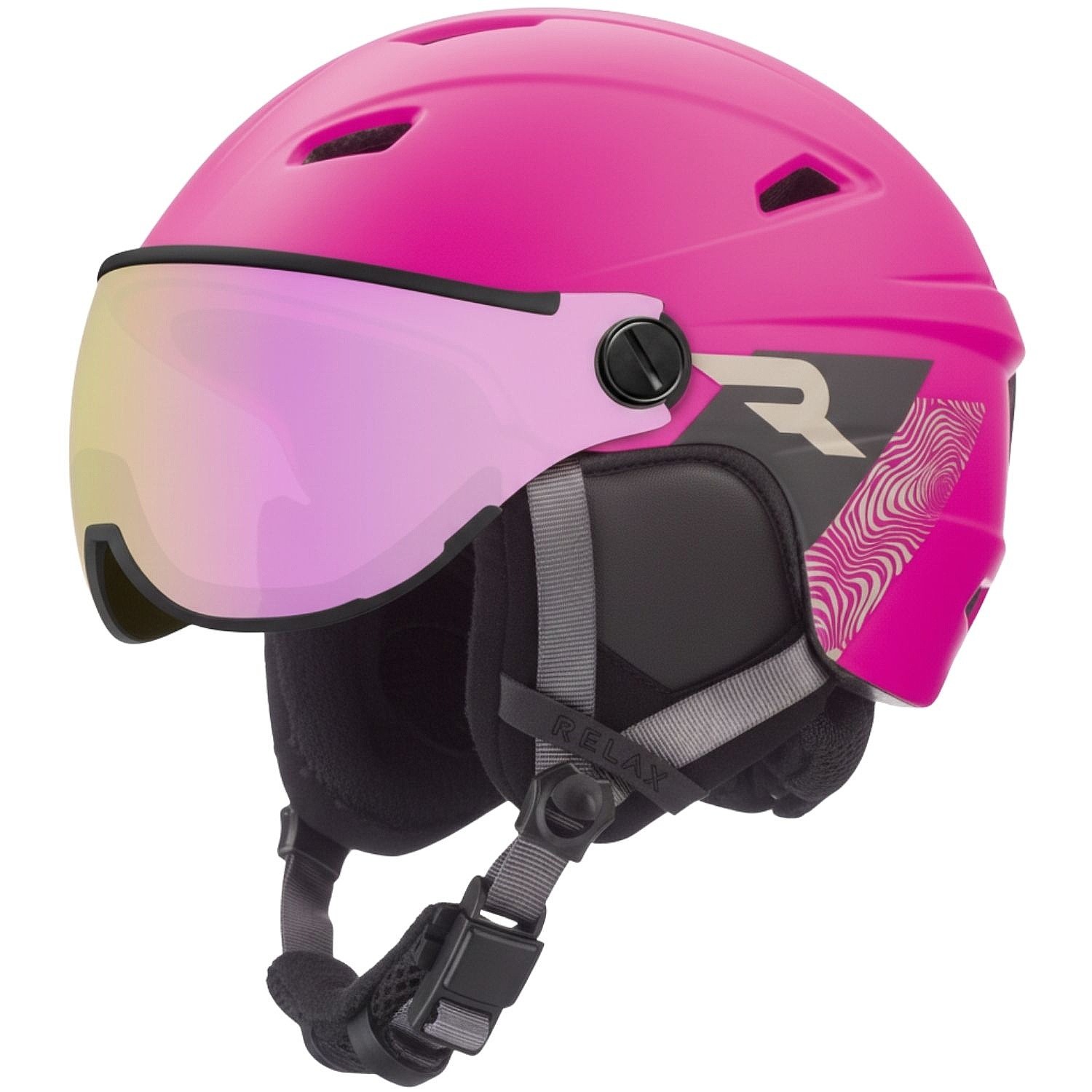 helma Relax Stealth Visor - RH24A6/Neon Pink Matt