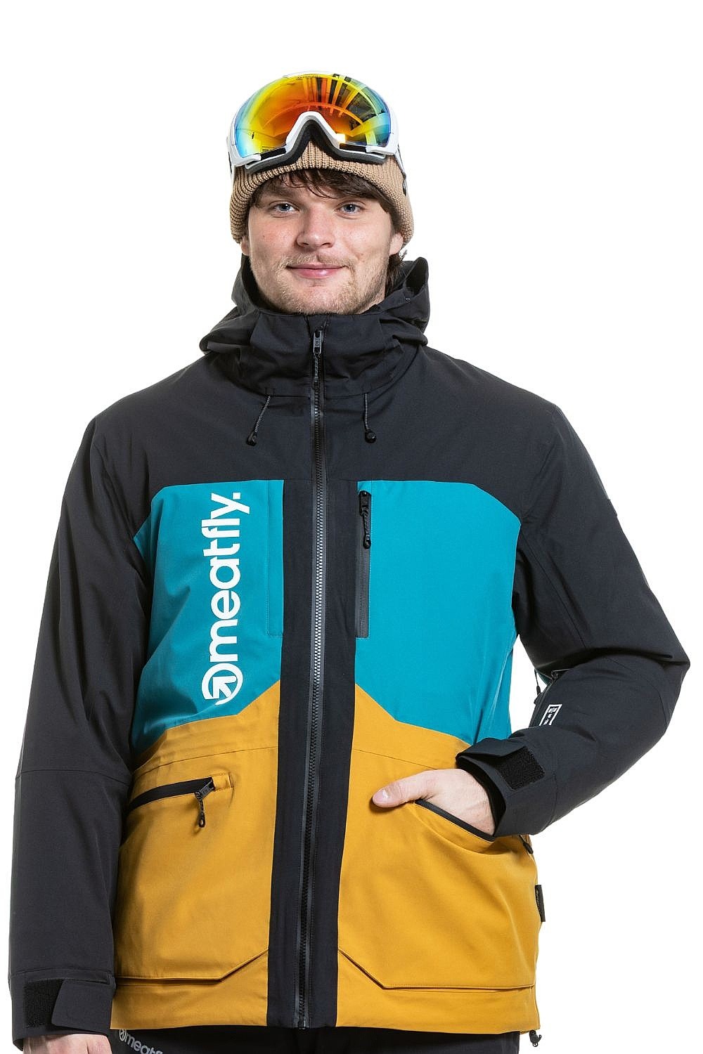 Jacke Meatfly Manifold - Black/Chai Tea - men´s