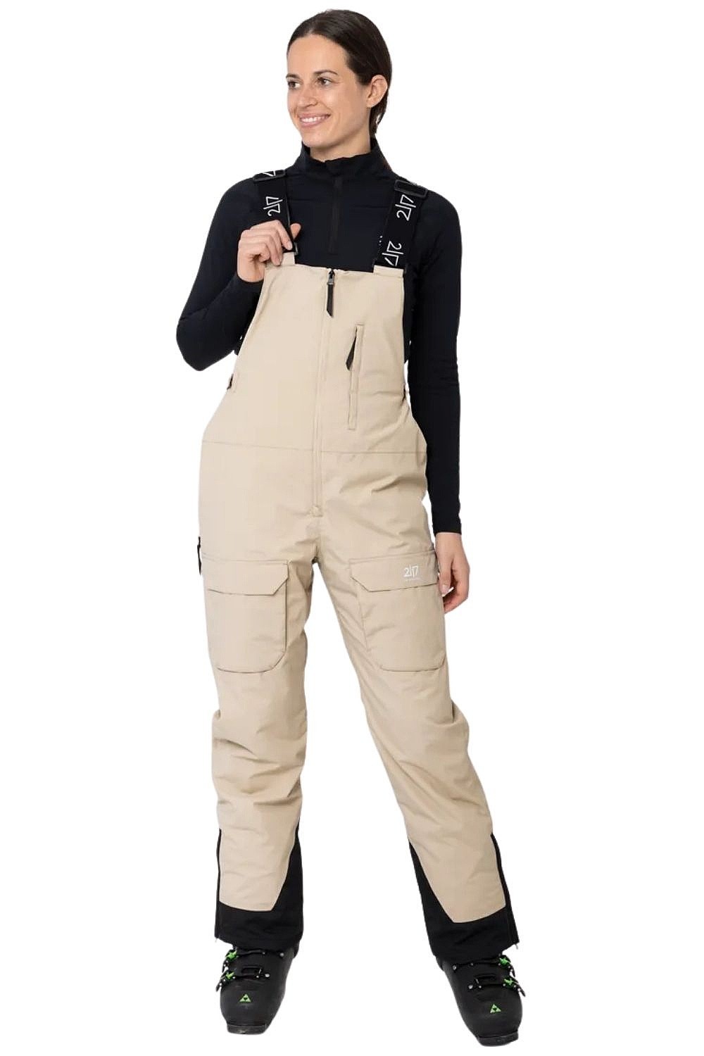 pants 2117 Soppero Bib - Sand - women´s