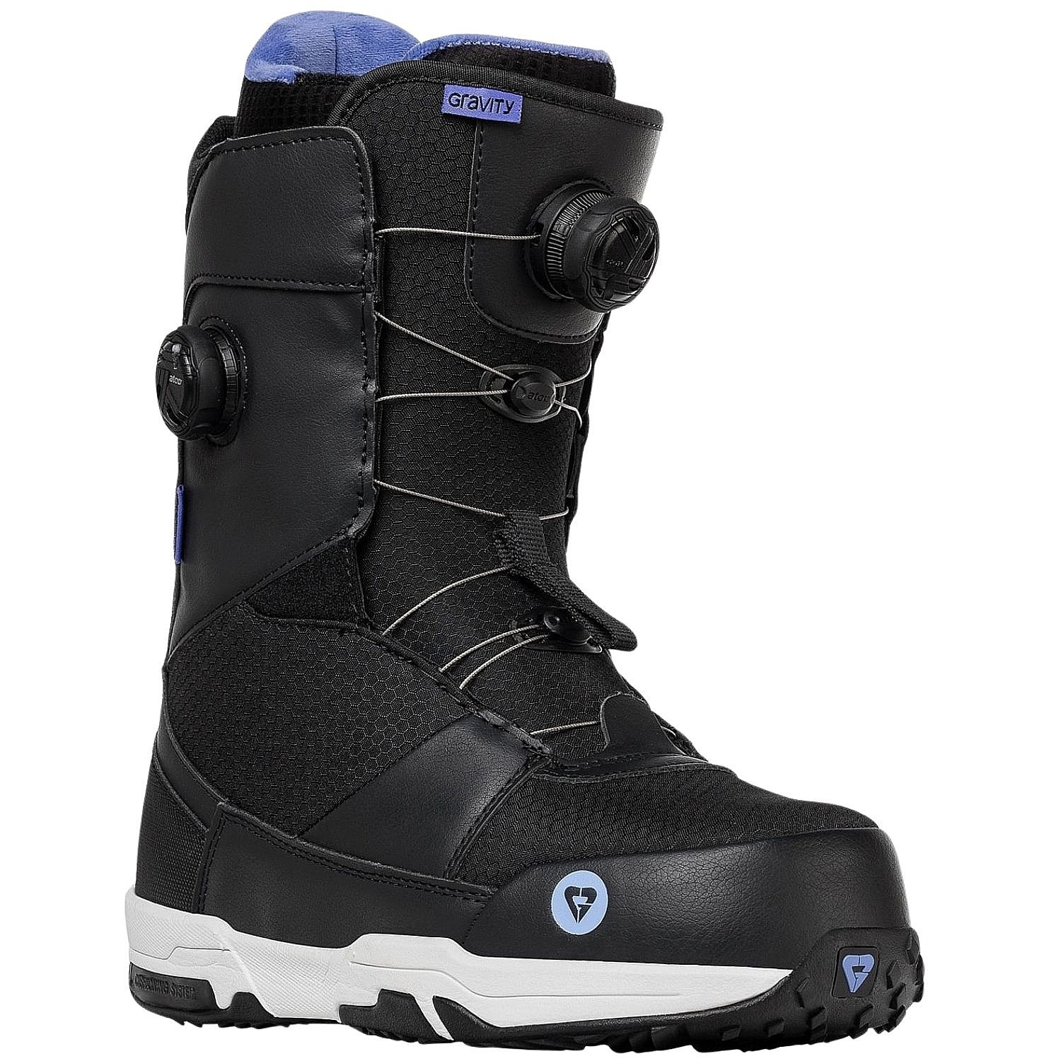 Schuhe Gravity Sage Dual Atop Boa - Black/Lavender - women´s