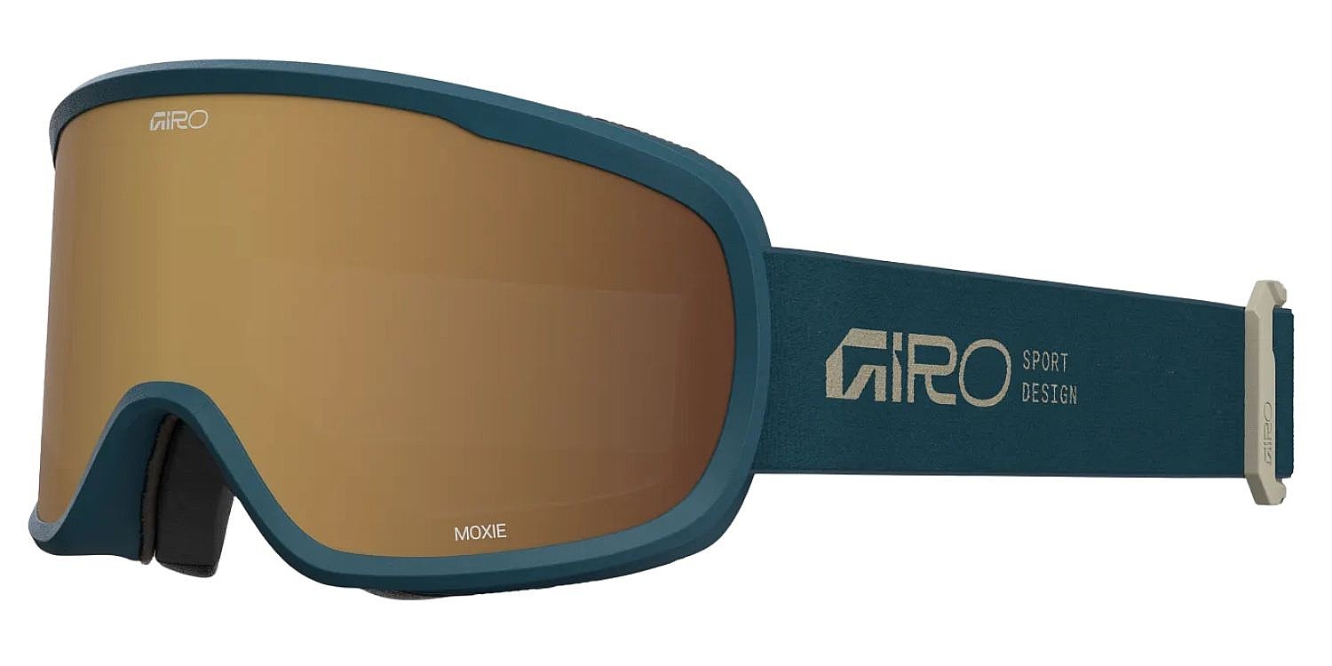 Skibrille Giro Moxie - Peacock Stacked/Amber Gold/Yellow - women´s