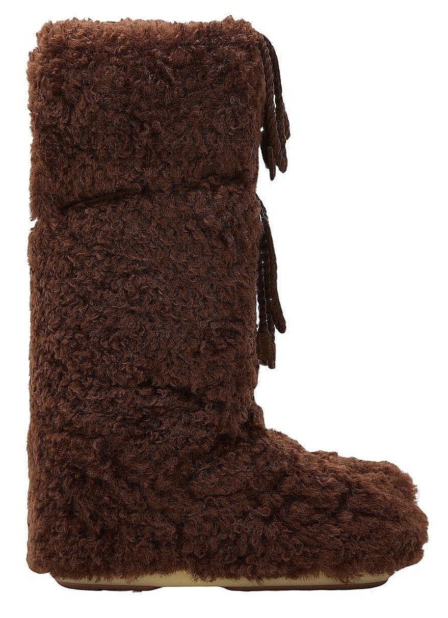 shoes Moon Boot Icon Curly Extra - Dark Brown