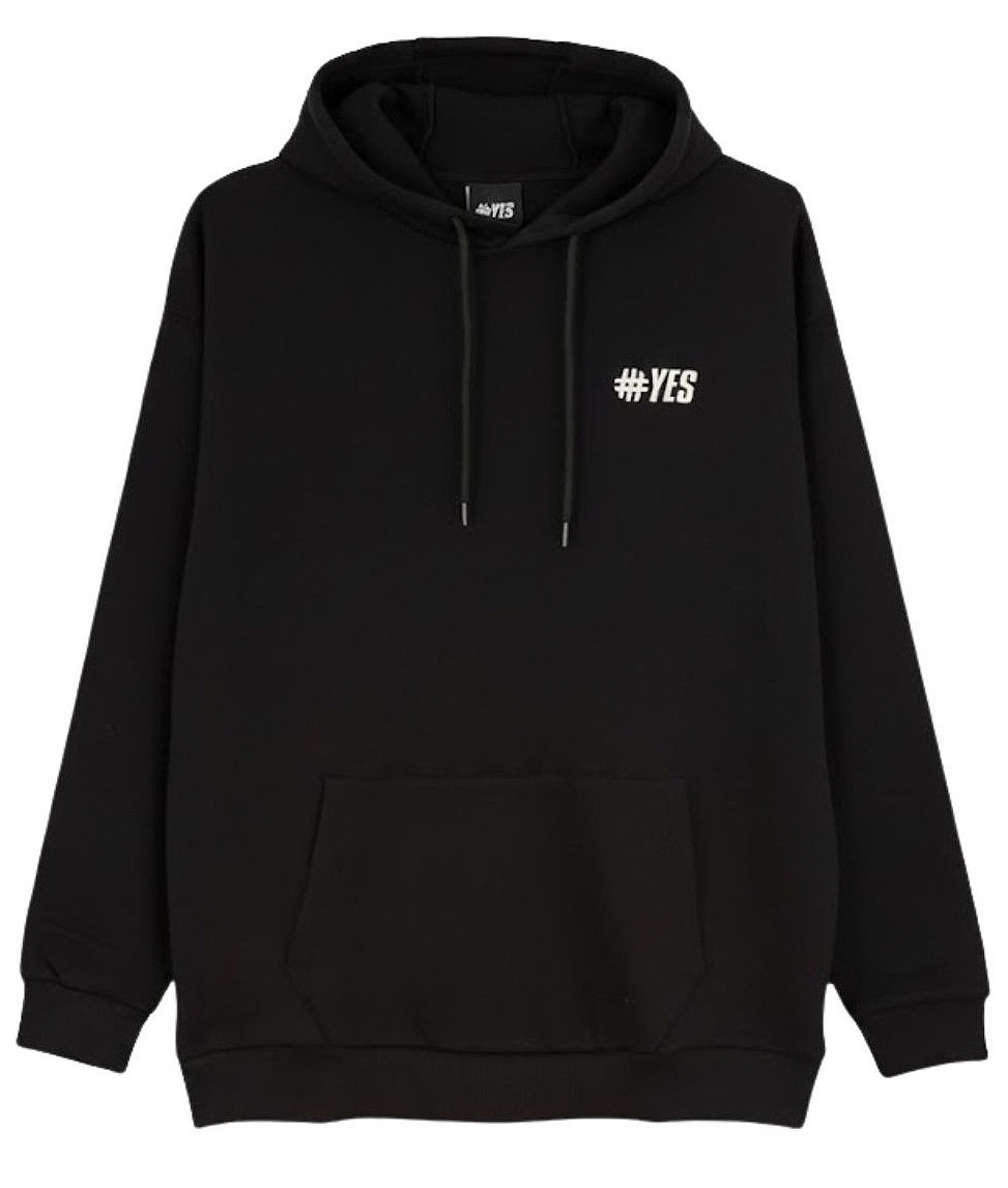 Sweatshirt Yes Logo - Black