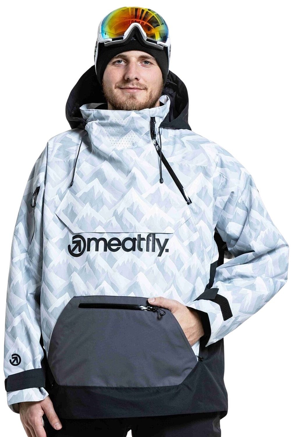 Jacke Meatfly Maddie - White Camo/Black
