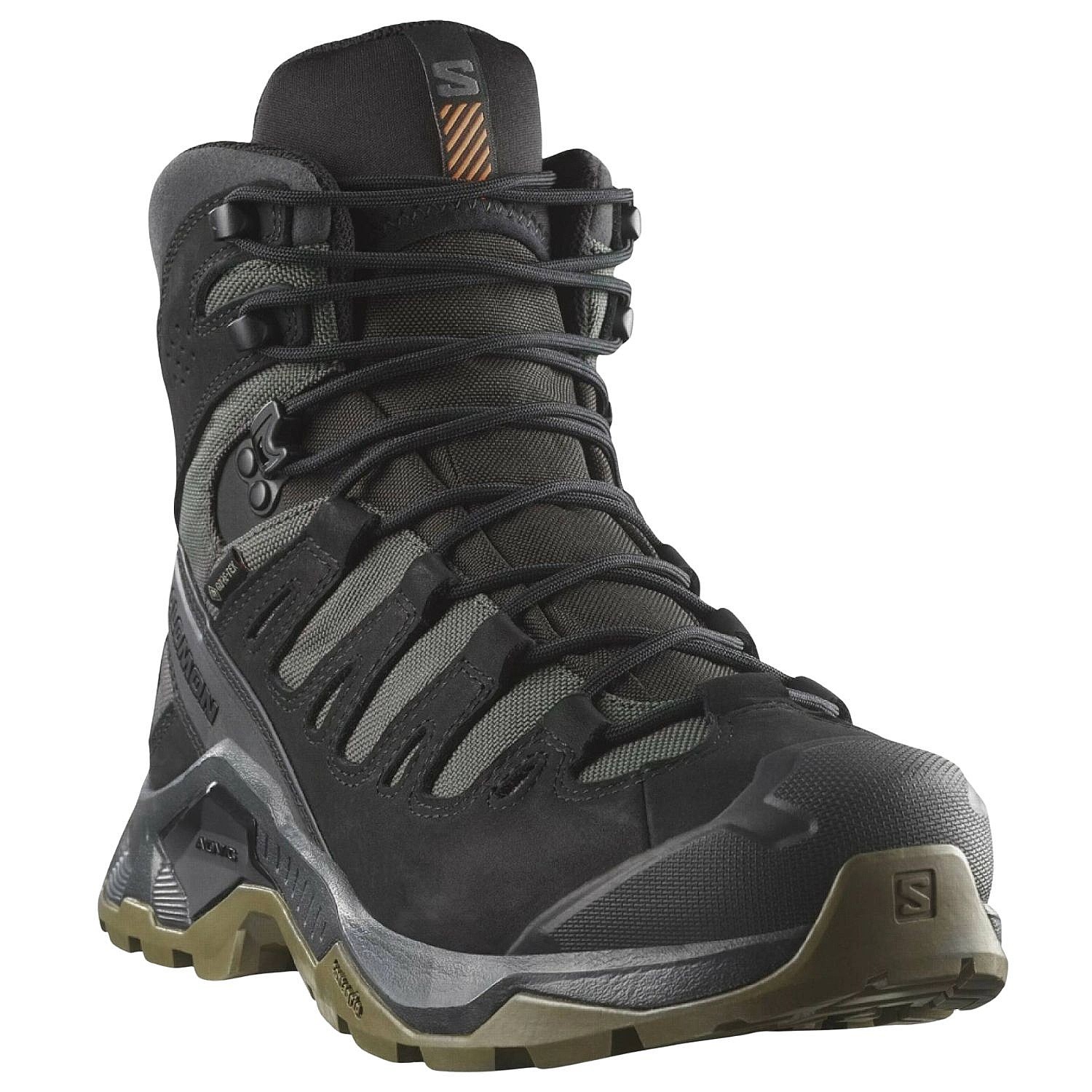 topánky Salomon Quest Tracker GTX - Black/Asphalt/Coyote Brown