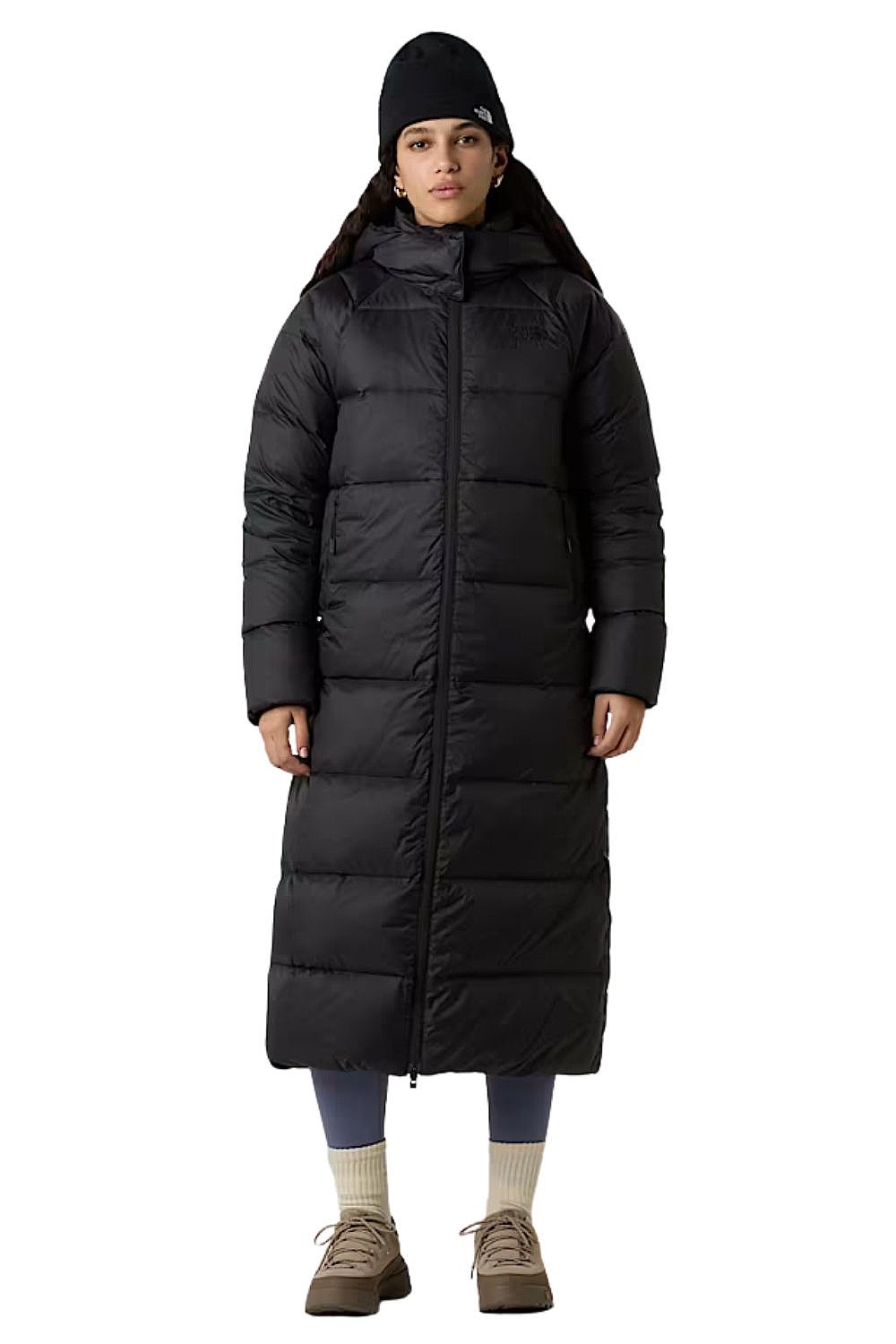 Mantel The North Face Hydrenalite City Long Down Hooded - TNF Black - women´s