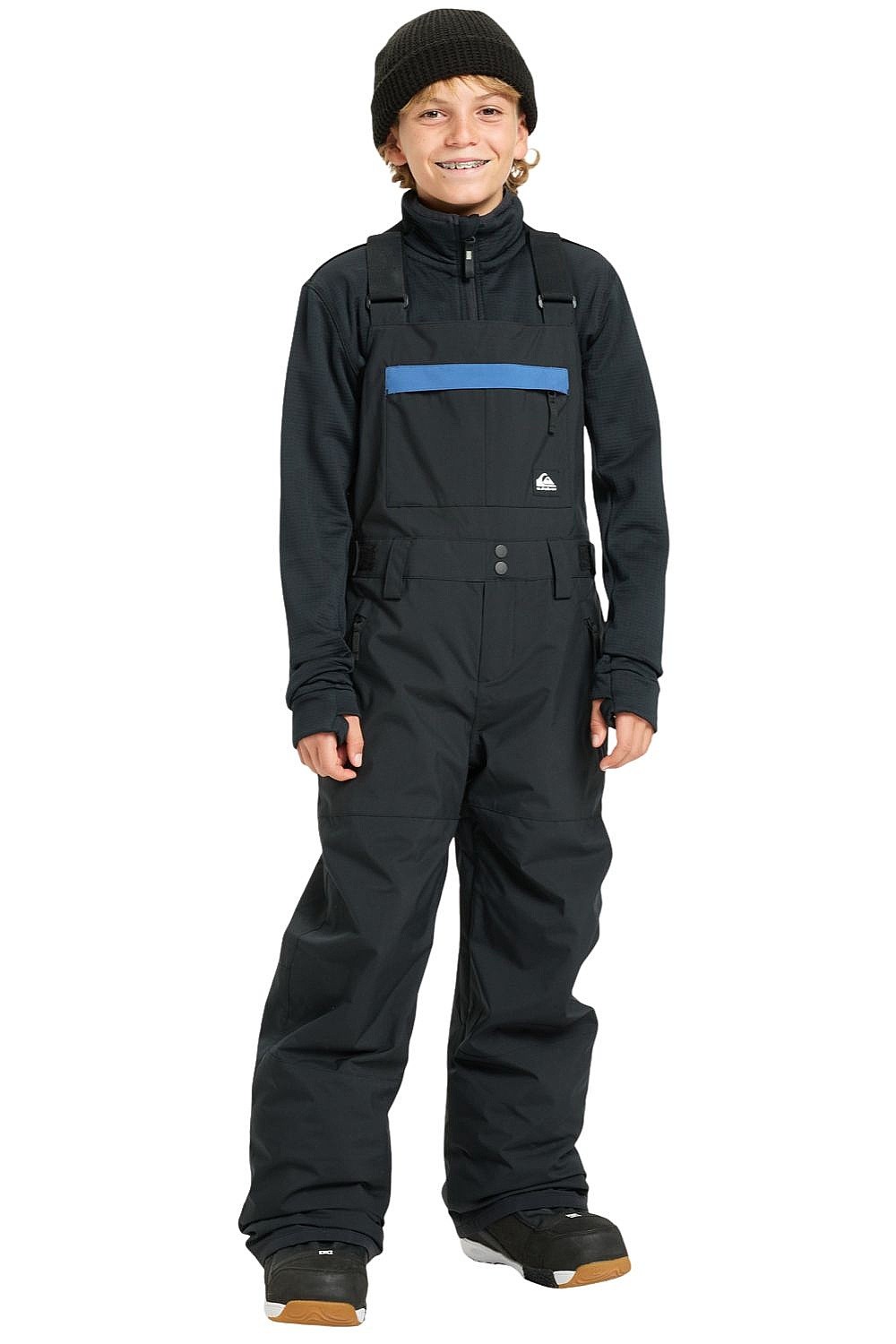 брюки Quiksilver Mash Up Bib - KVJ0/Black - boy´s