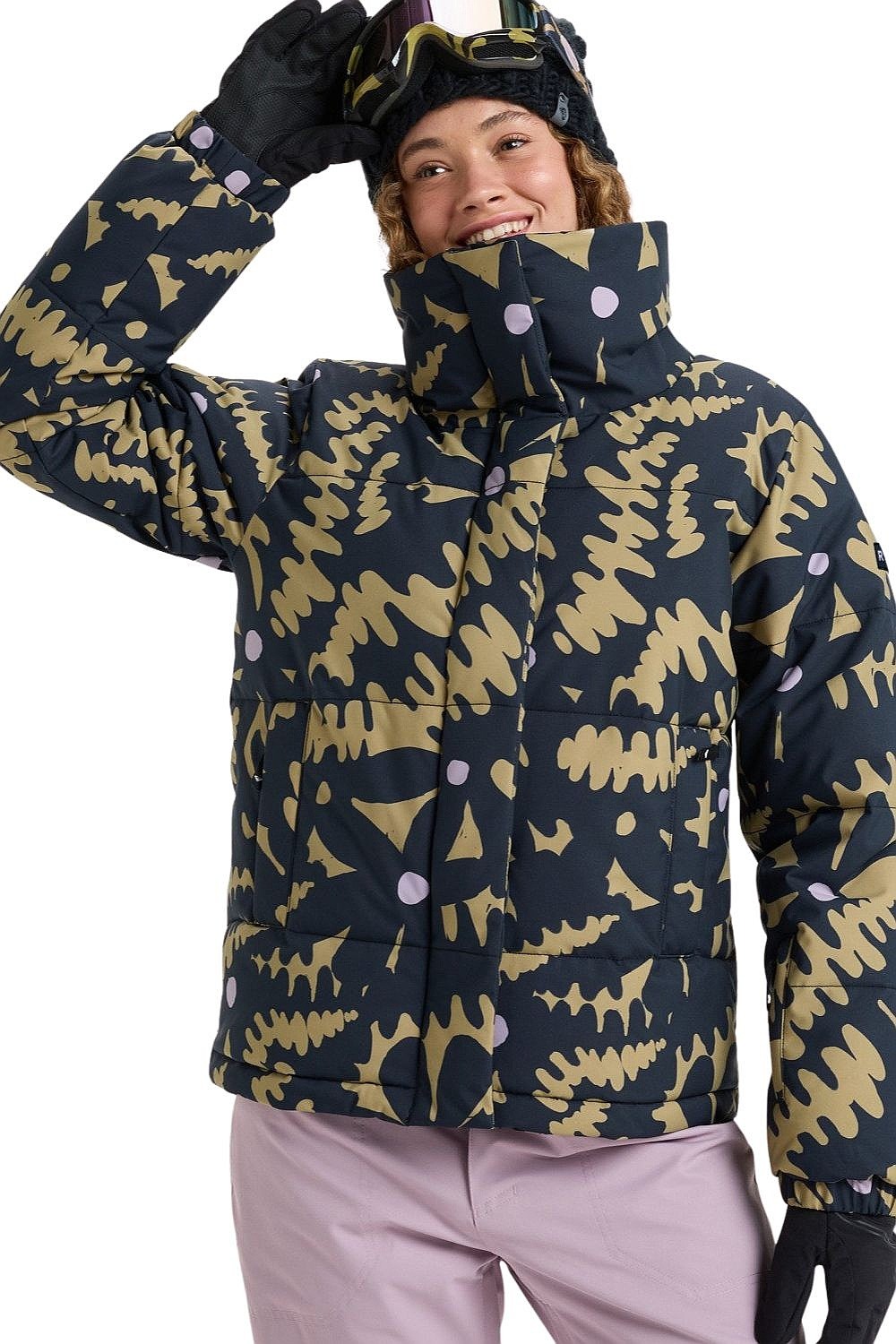 bunda Roxy Snow Winter Rebel - TMG1/Fennel Seed Big Flower - women´s