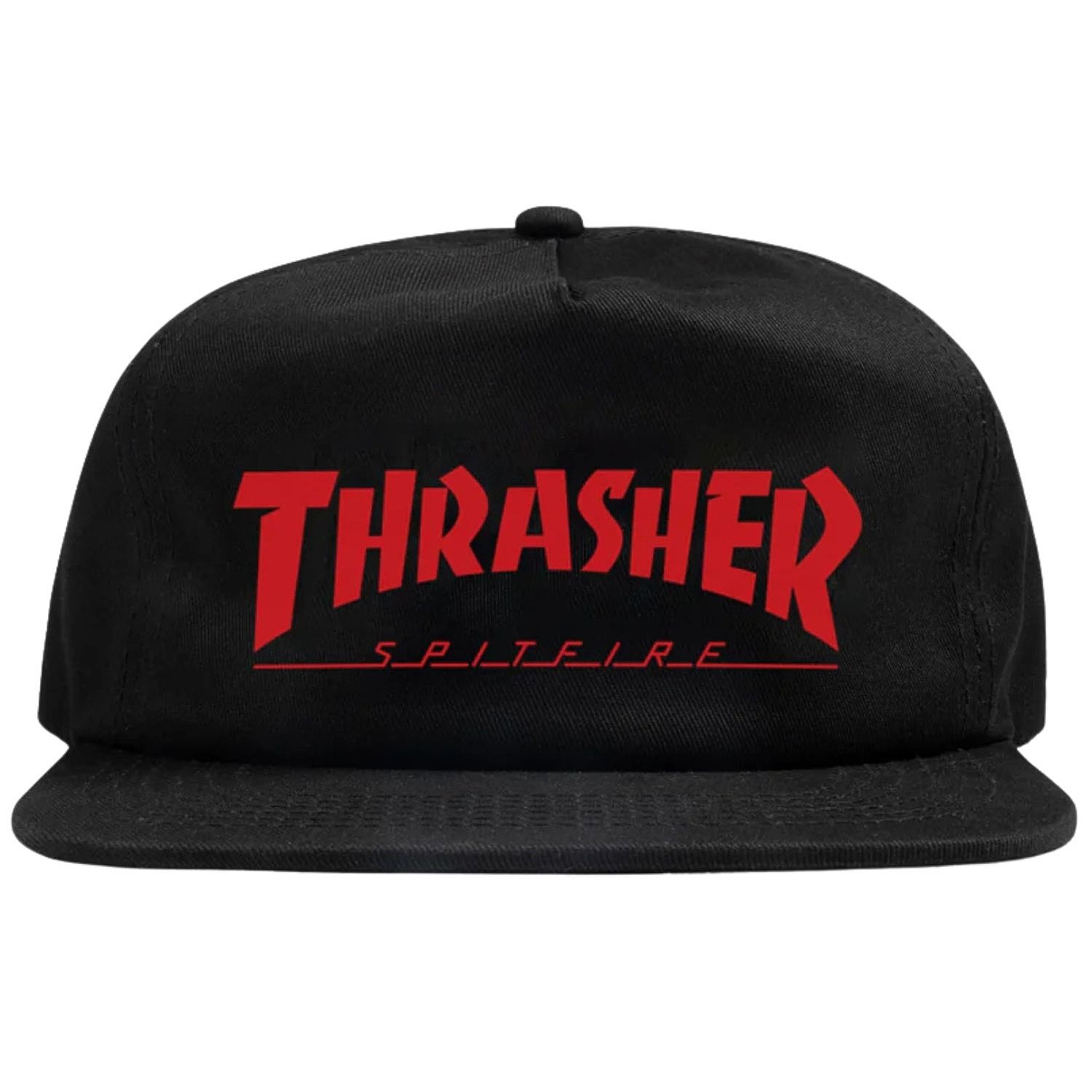 kasket Thrasher Thrasher X Spitfire Snapback - Black - men´s