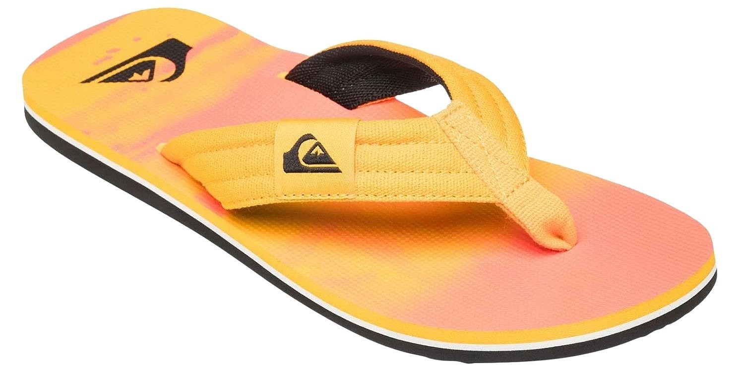 žabky Quiksilver Molokai Layback II - MKZ9/Fiery Coral Bloofade - men´s