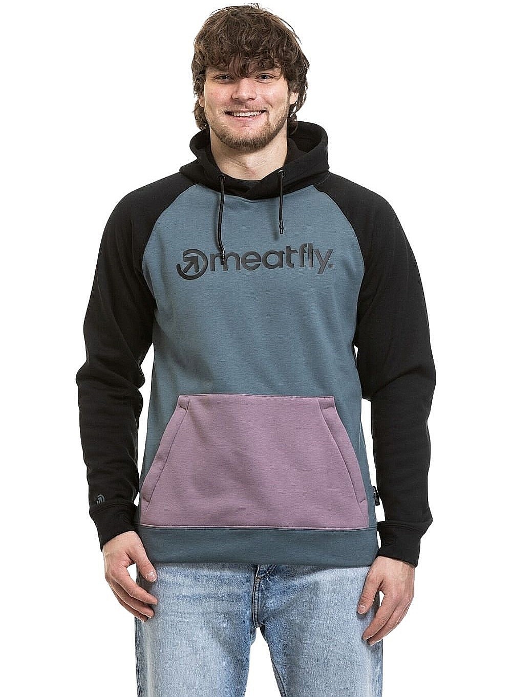 sweat-shirt Meatfly Gravel - Orchid/Blue Sea - men´s