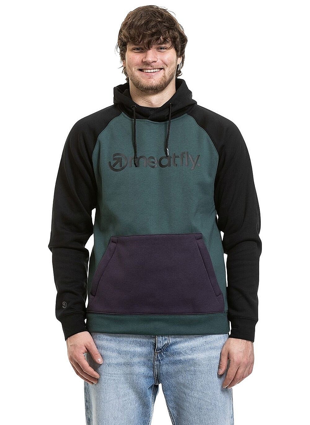 Sweatshirt Meatfly Gravel - Purple/Botanical - men´s