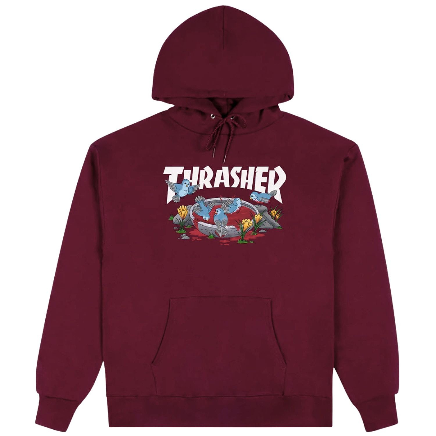 mikina Thrasher Blood Bath Hoodie - Maroon - men´s