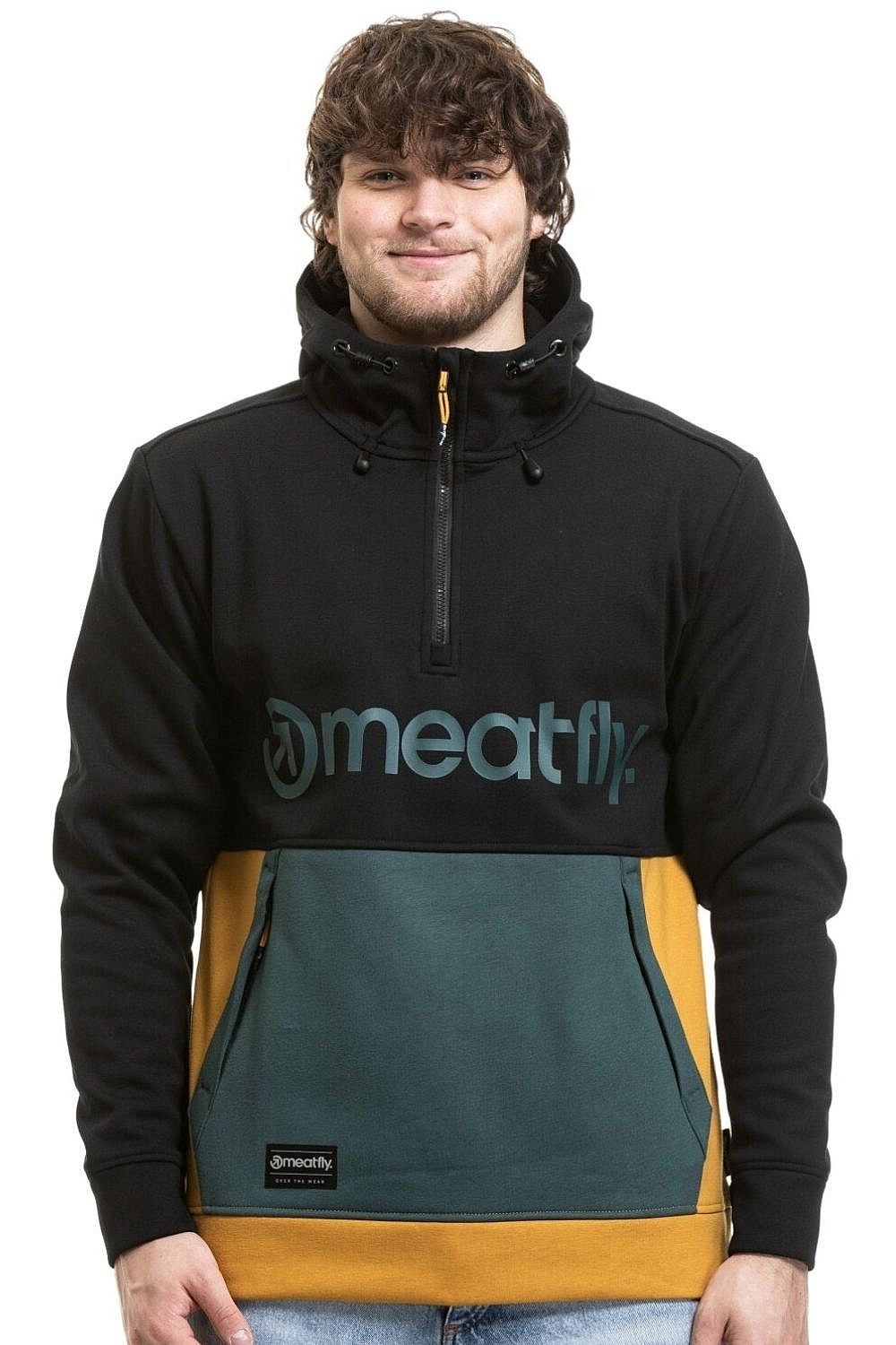sweat-shirt Meatfly Tason - Black/Chai Tea - men´s