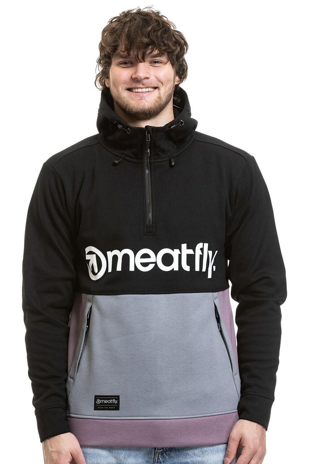 mikina Meatfly Tason - Orchid/Gray