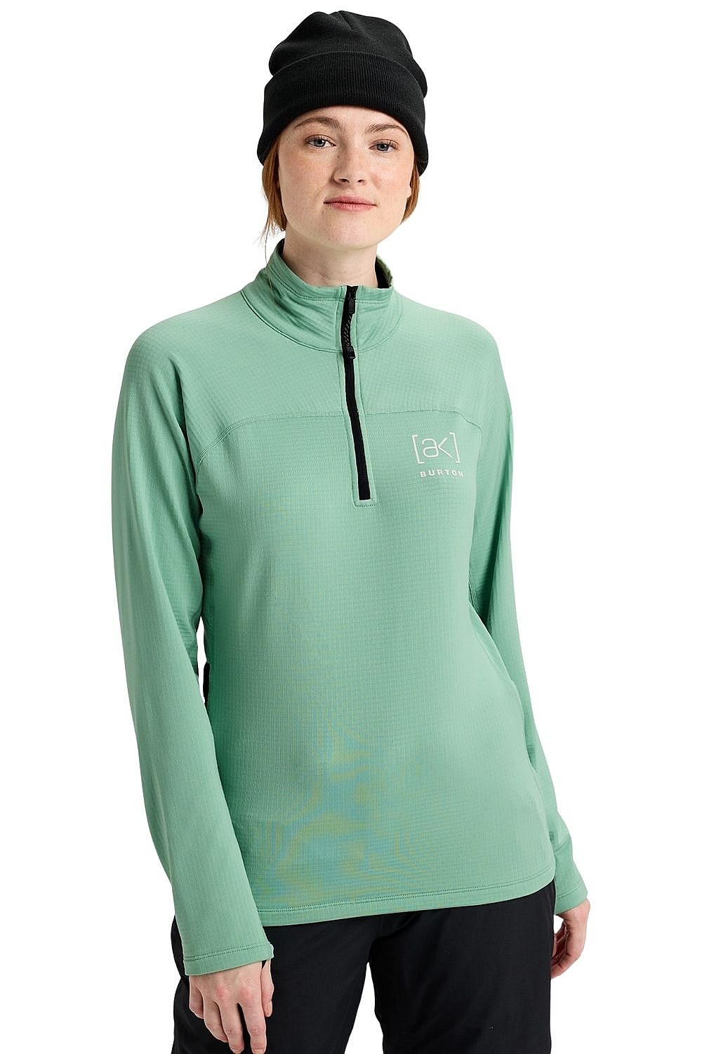 sweat-shirt Burton Helium AK Grid Fleece - Soft Sage - women´s