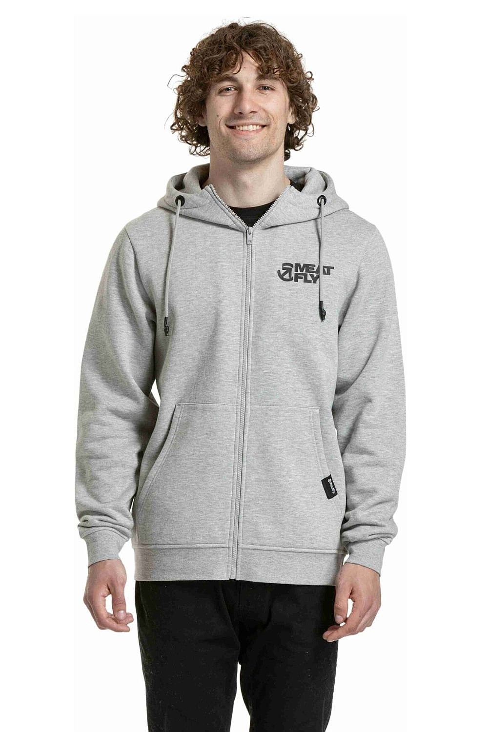 Sweatshirt Meatfly Cooper Zip - Grey Heather - men´s
