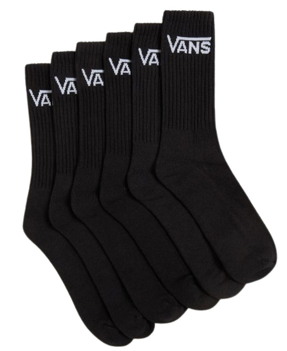 chaussettes Vans Classic Crew 6 Pack - Black