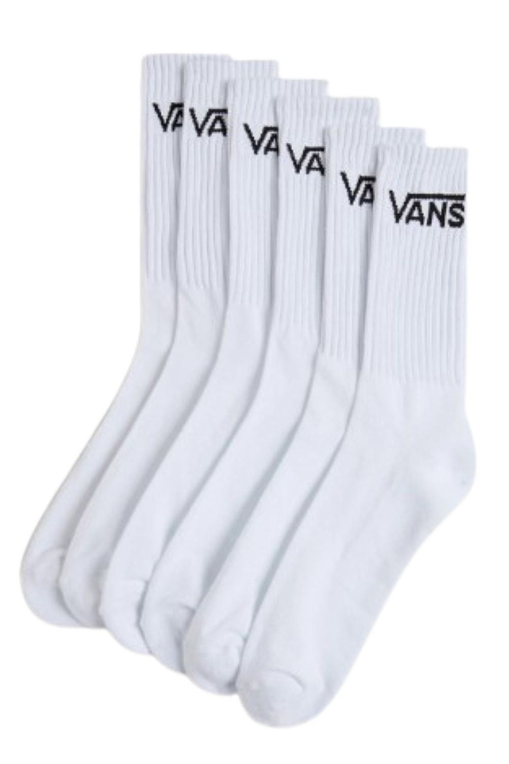 Socken Vans Classic Crew 6 Pack - White