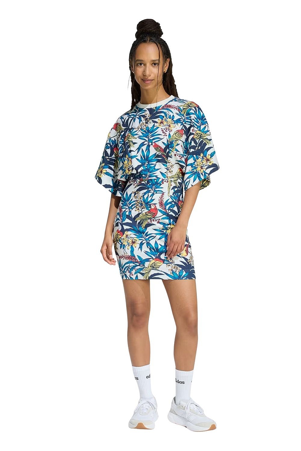 Kleid adidas Performance Farm Rio - Multicolor/St Fade Gold/Super Green - women´s