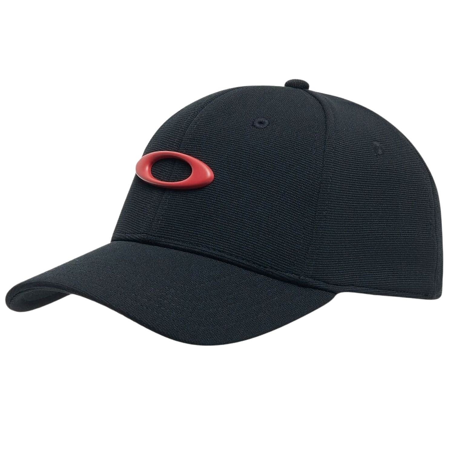 cap Oakley Tincan - Pitch Black/Flame Red - men´s