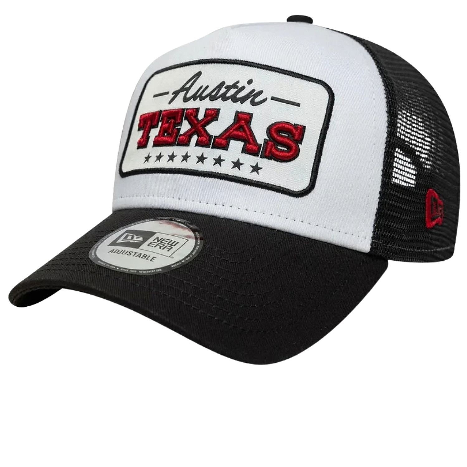 cap New Era 9FO AF Location Patch Trucker Branded - Black/White - men´s