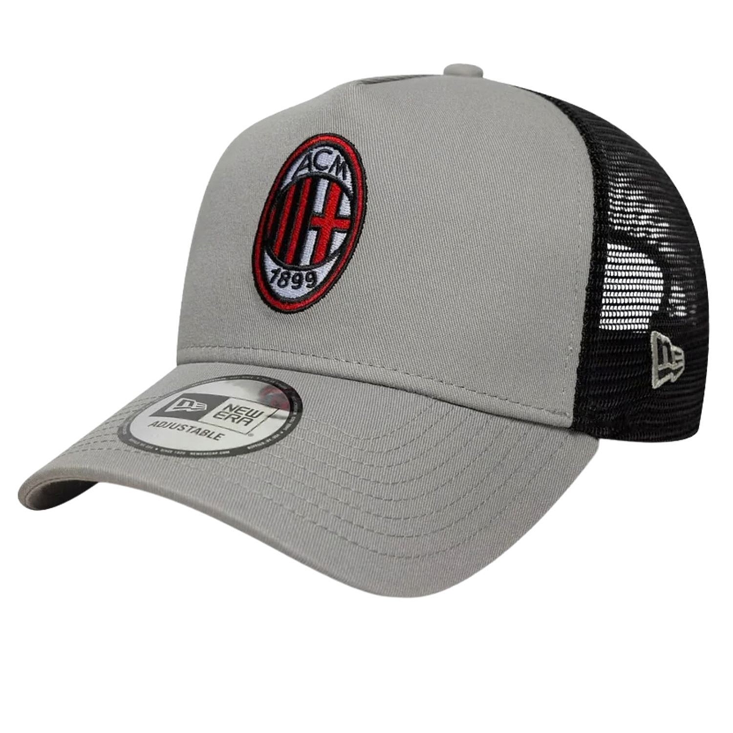 cap New Era 9FO AF Patch Trucker AC Milan - Gray - men´s