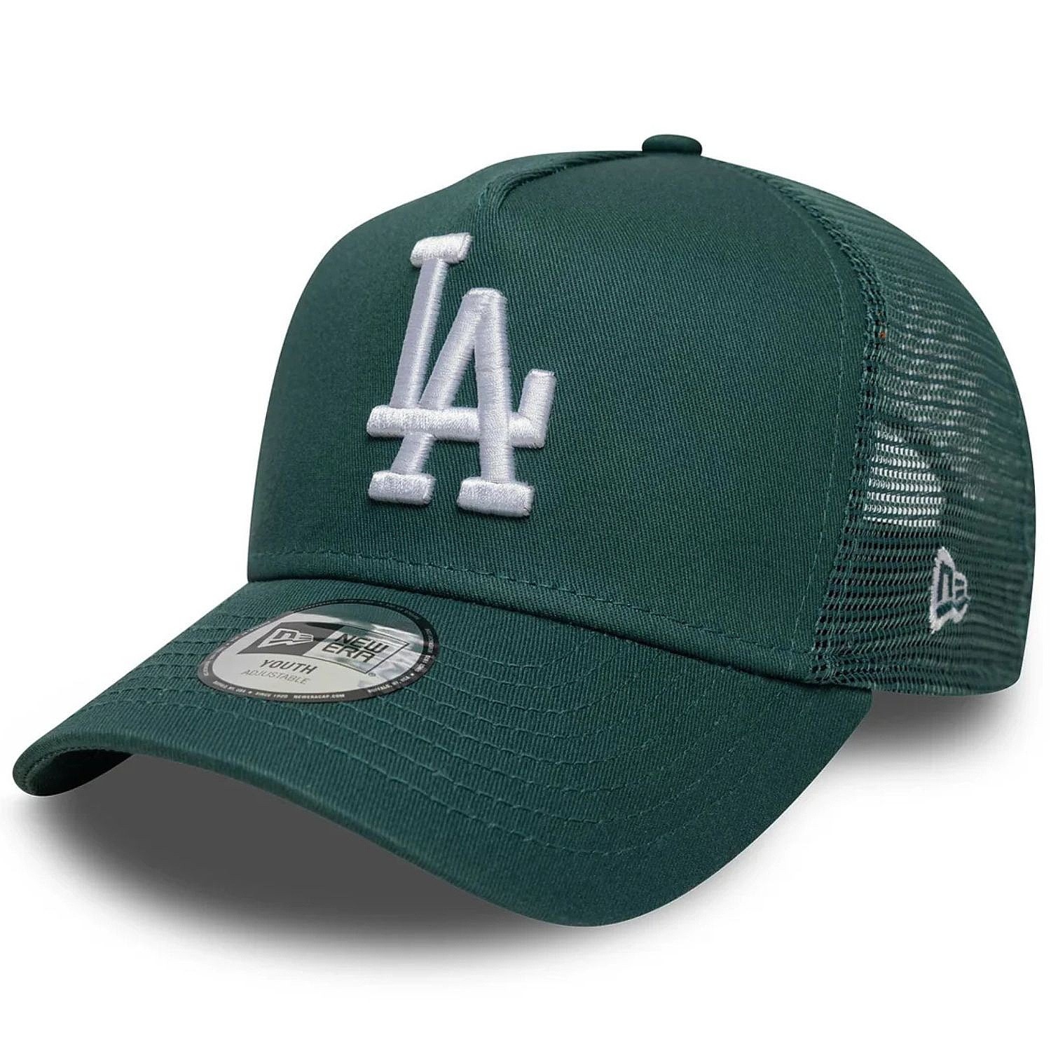 dětská kšiltovka New Era 9FO AF Lge Trucker MLB Los Angeles Dodgers Child - Pine Needle Green/White