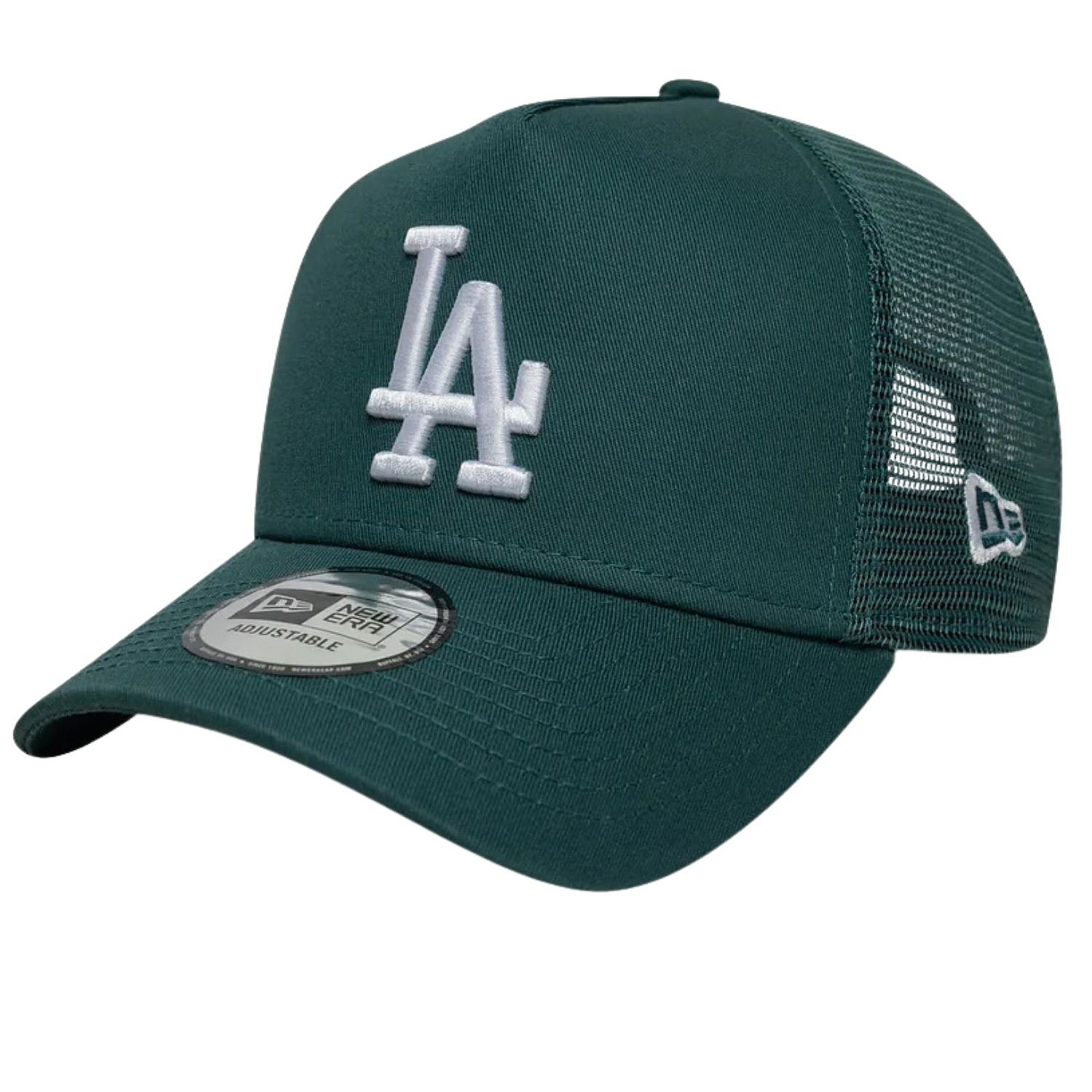 kšiltovka New Era 9FO AF League Ess.Trucker MLB Los Angeles Dodgers - Pine Needle Green/White