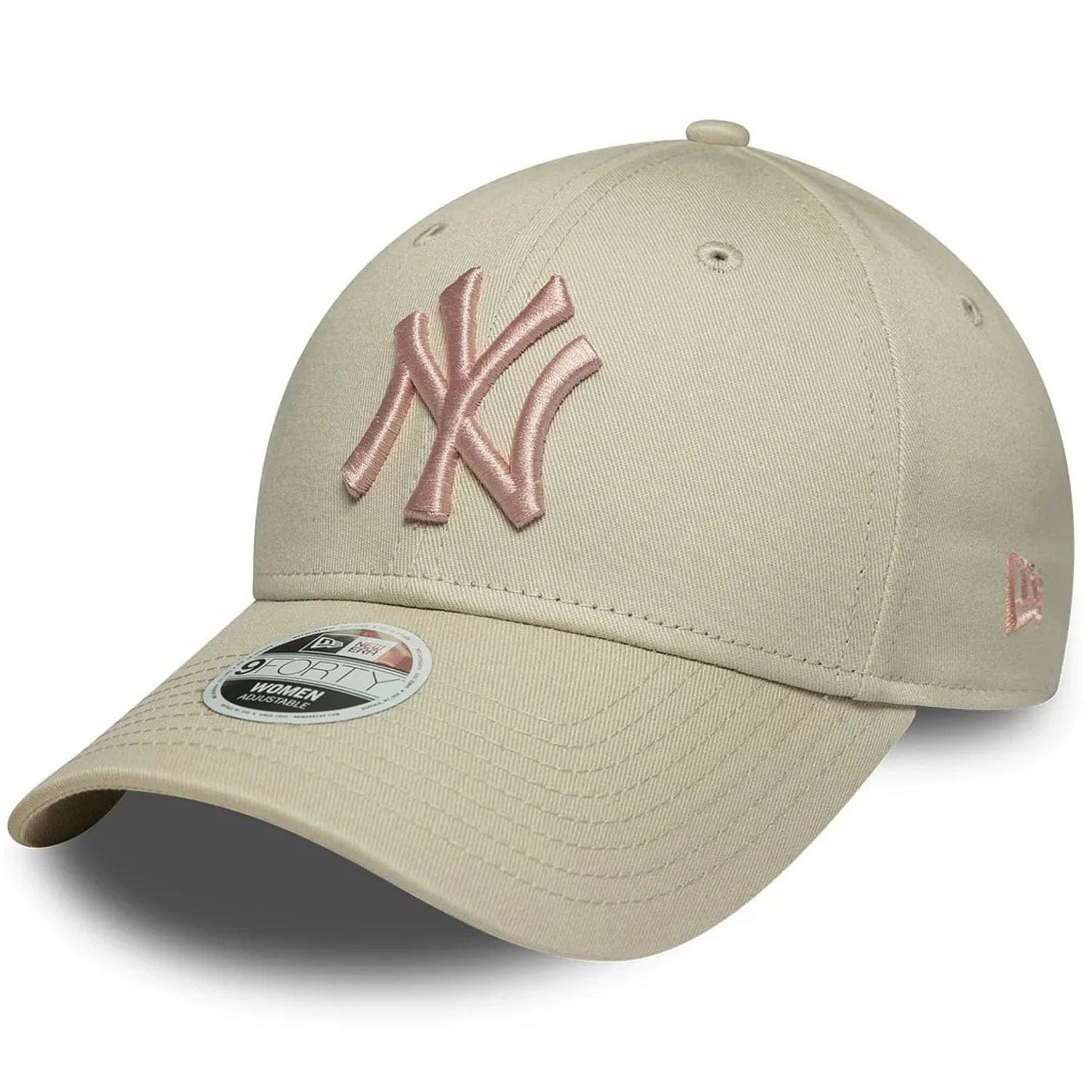 kšiltovka New Era 9FO League Essential MLB New York Yankees - Stone/Pastel Marble Pink