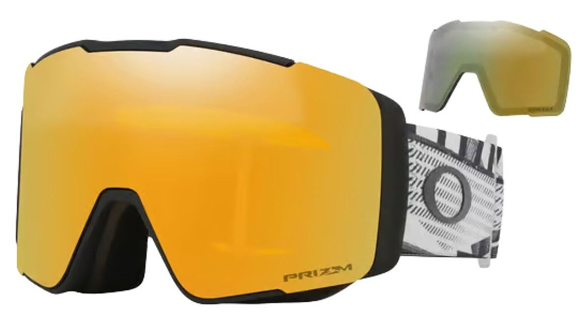masque de ski  Oakley Line Miner PRO L - Black Forge/Prizm 24K & Prizm Sage Gold
