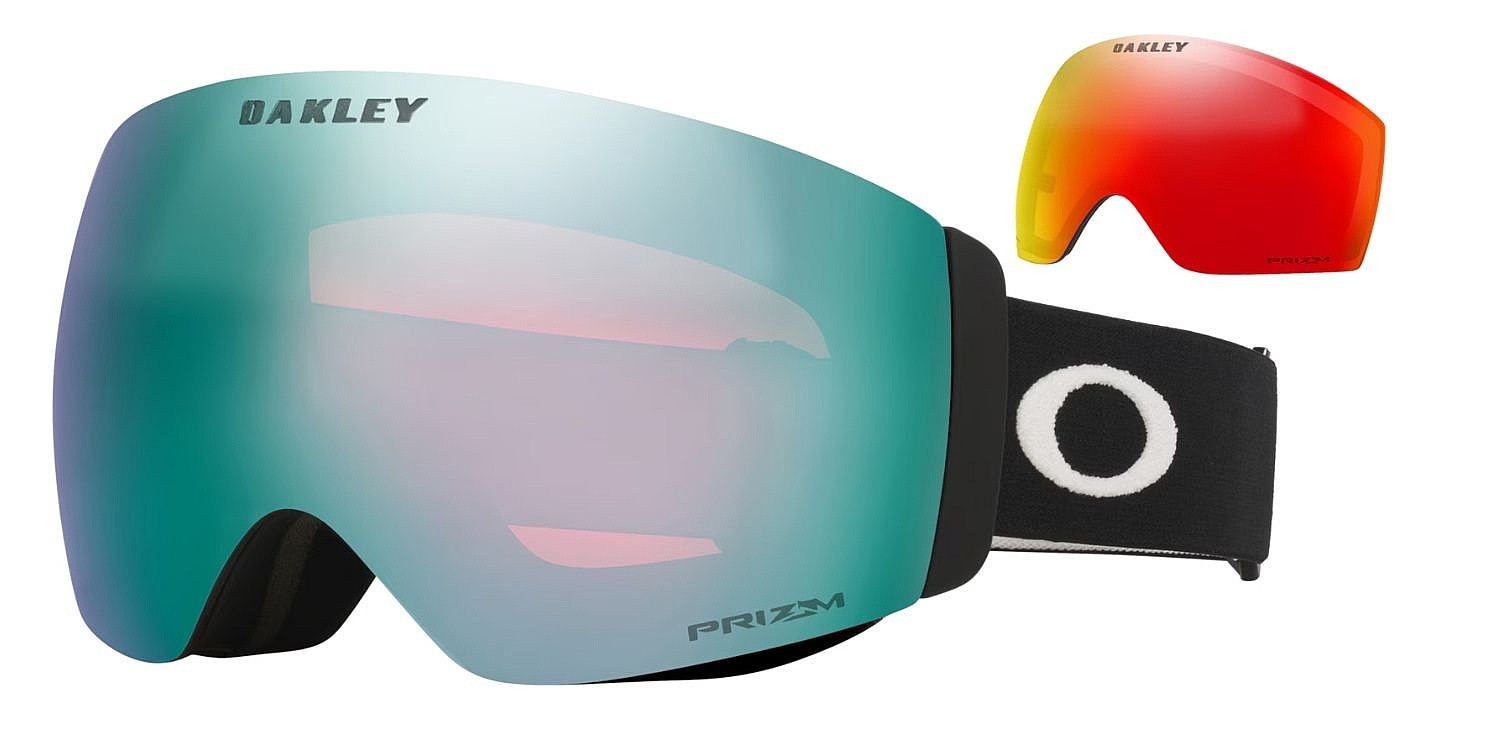 горнолыжные очки  Oakley Flight Deck PRO M - Matte Black/Prizm Sapphire & Prizm Torch
