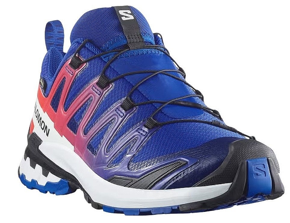 Schuhe Salomon XA Pro 3D V9 GTX Equipe - Surf The Web/Fiery Red/White