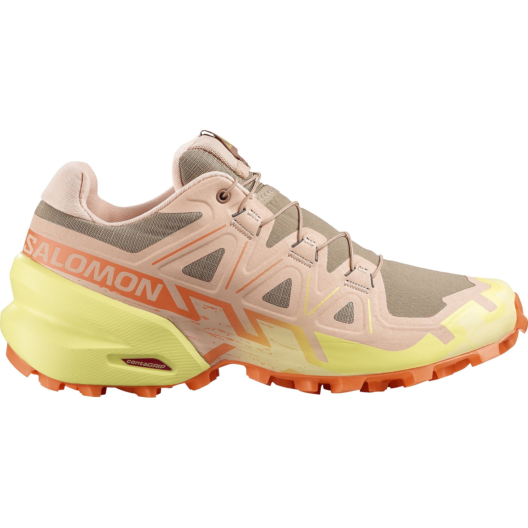 Schuhe Salomon Speedcross 6 W - Burro/Sunny Lime/Almond Cream - women´s