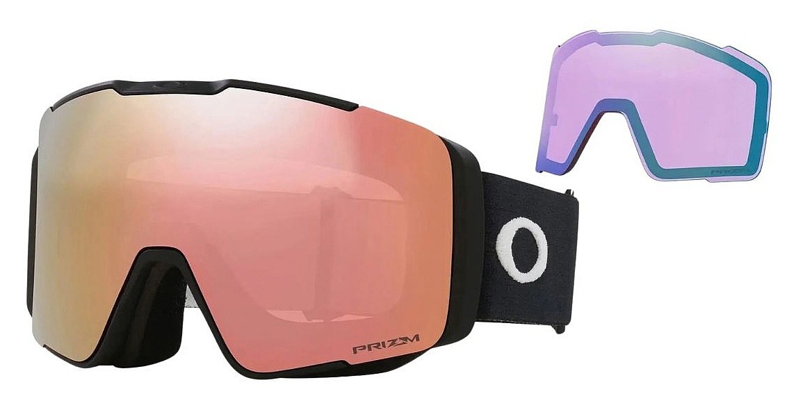 gogle Oakley Line Miner PRO M - Matte Black/Prizm Rose Gold & Prizm Iced