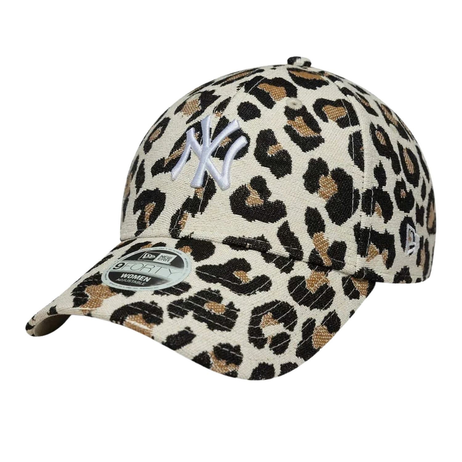 Kappe New Era 9FO Leopard Midi MLB New York Yankees - Camel/Brown - women´s