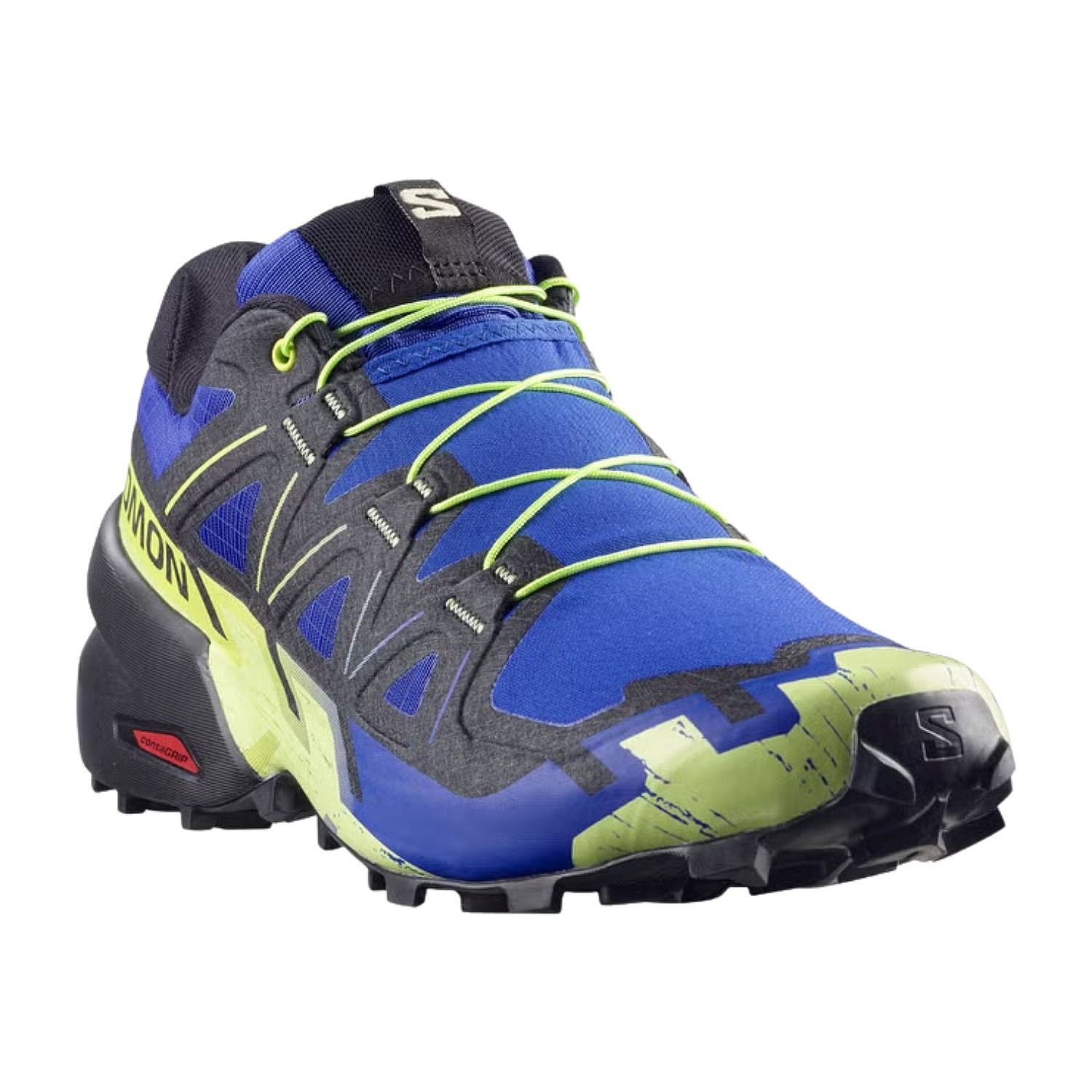 chaussures Salomon Speedcross 6 - Bluing/Black/Acid Lime - men´s