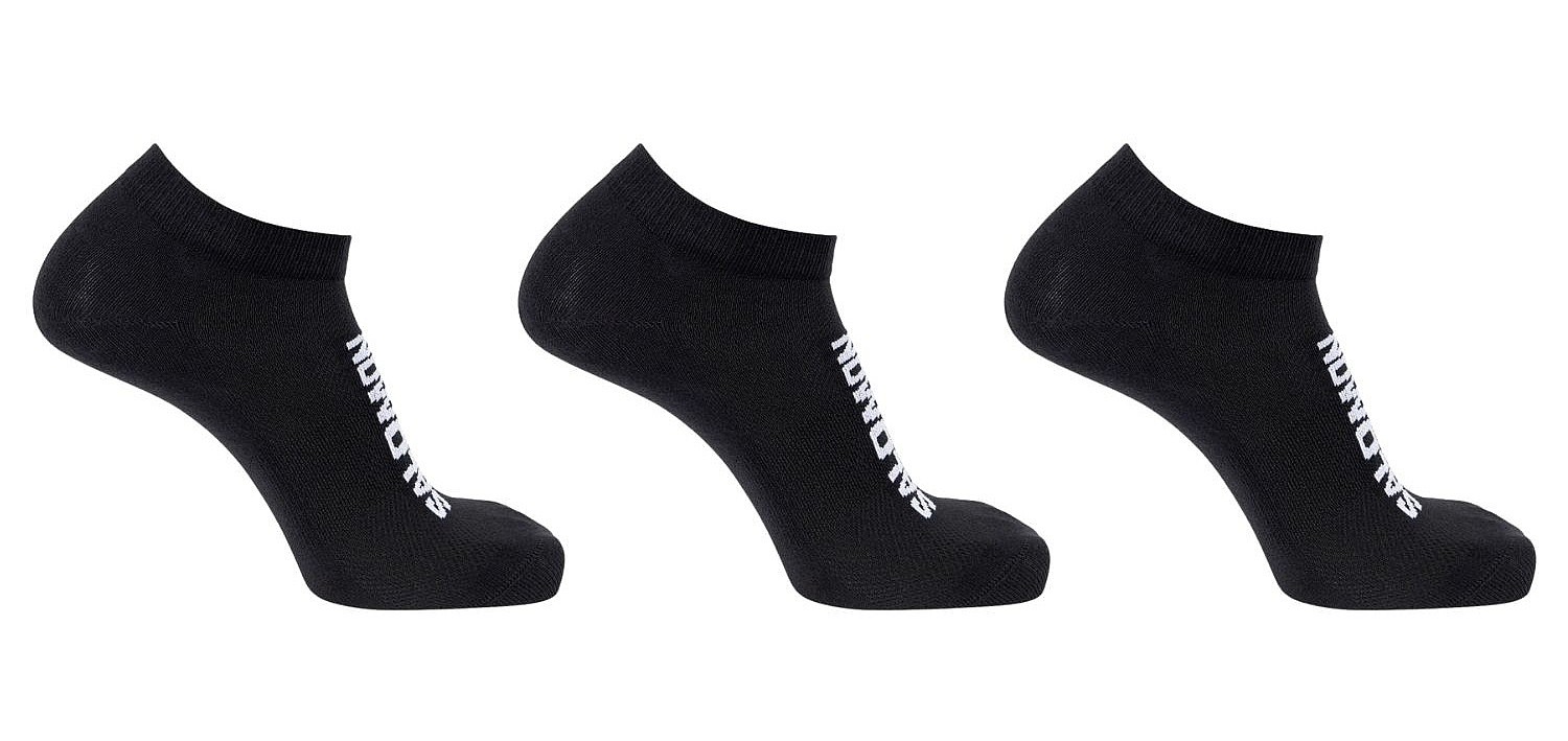 chaussettes Salomon Everyday Lite Low 3 Pack - Black