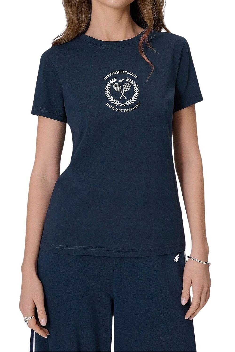 рубашка 4F 4FWSS26TTSHF2723 - 31S/Navy - women´s