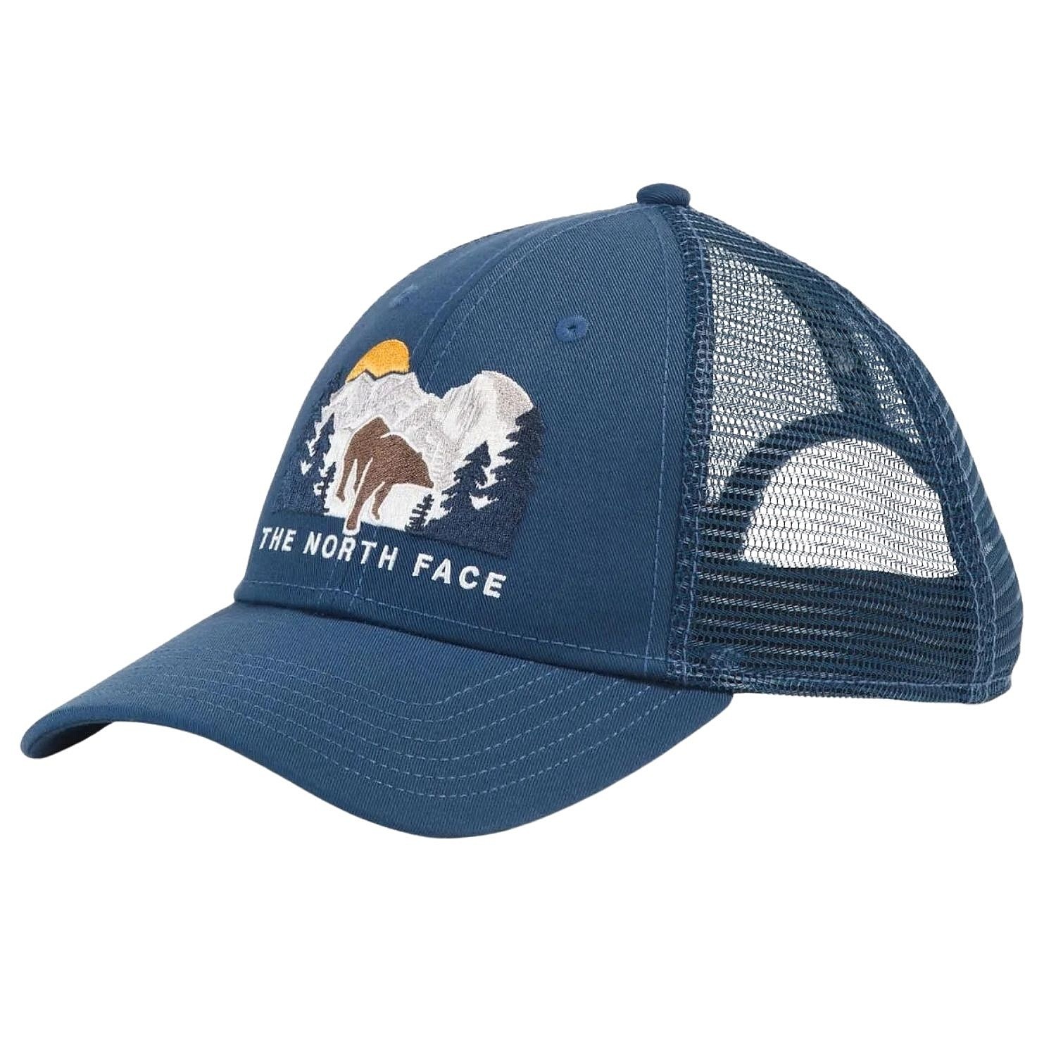 kšiltovka The North Face Embroidered Mudder Trucker - Shady Blue/Bear Graphic