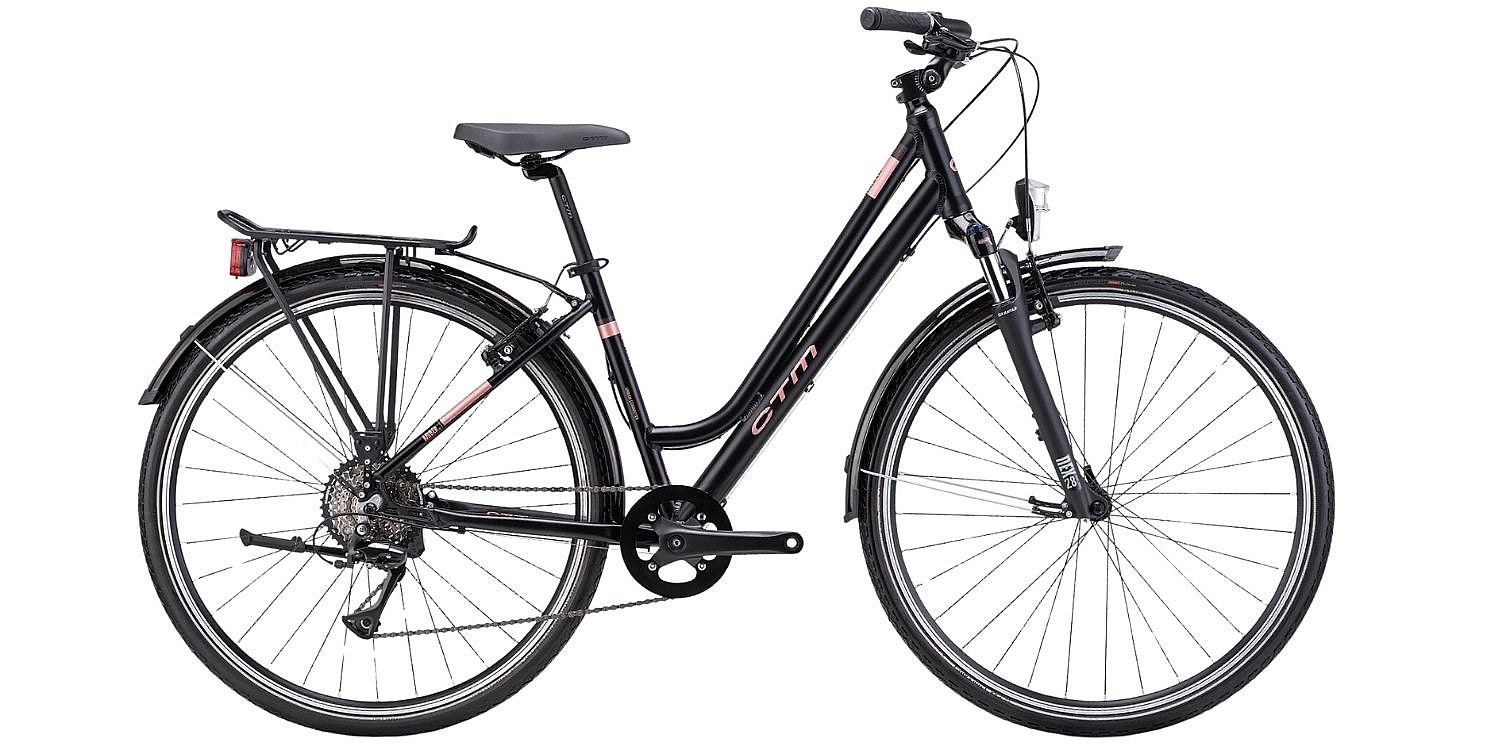 велосипед CTM Amber 28" - Matte Black - women´s
