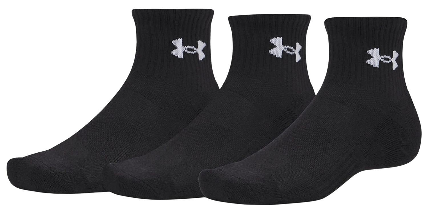 calcetines Under Armour Performance Cotton Quarter 3 Pack - Ultimate Black/White