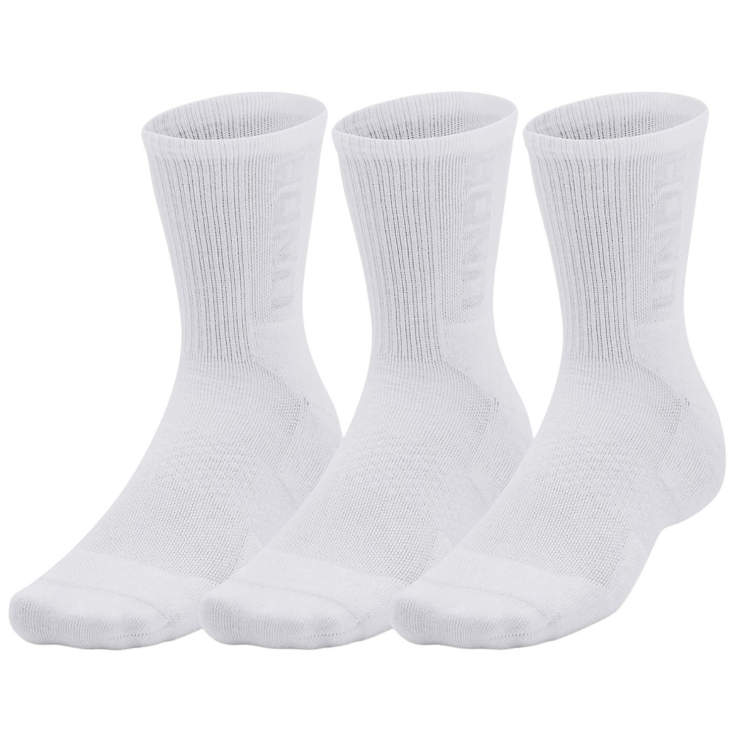 sokker Under Armour 3-Maker Mid Crew 3 Pack - White