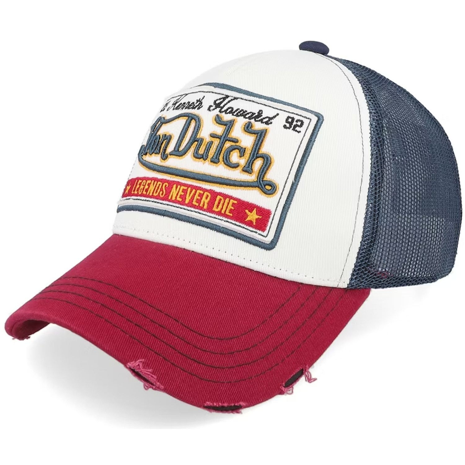 czapka z daszkiem Von Dutch Legends Never Die Trucker - Red/White/Navy Blue