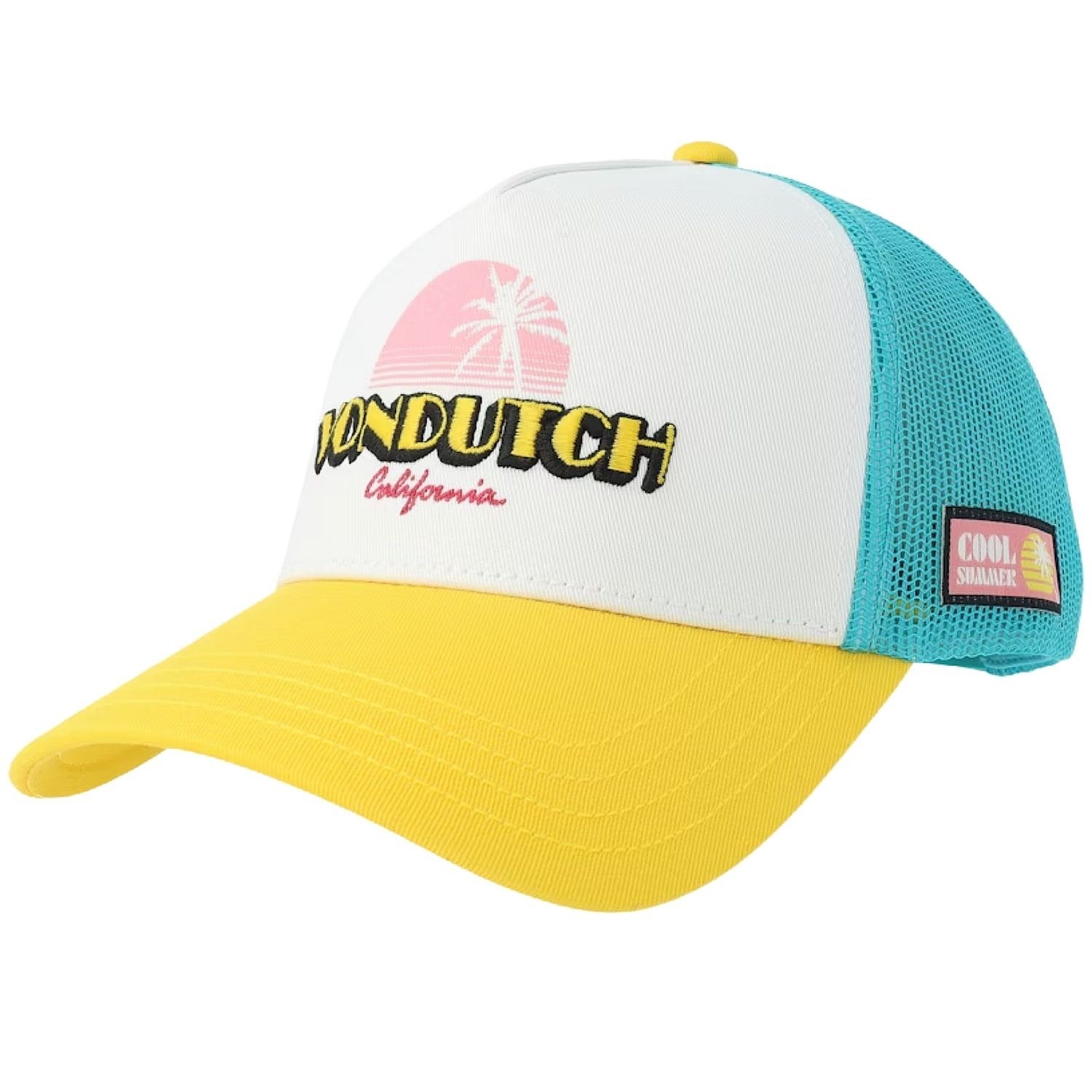 кепка Von Dutch Surf Print Trucker - Surf 12/White/Turquoise/Yellow