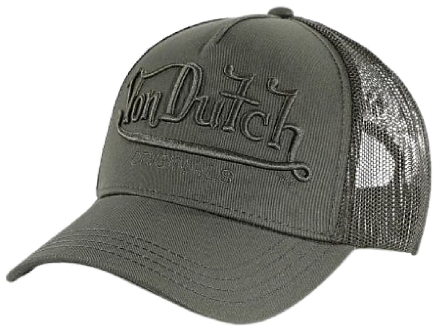 кепка Von Dutch Logo Trucker - Embroidery Style Khaki