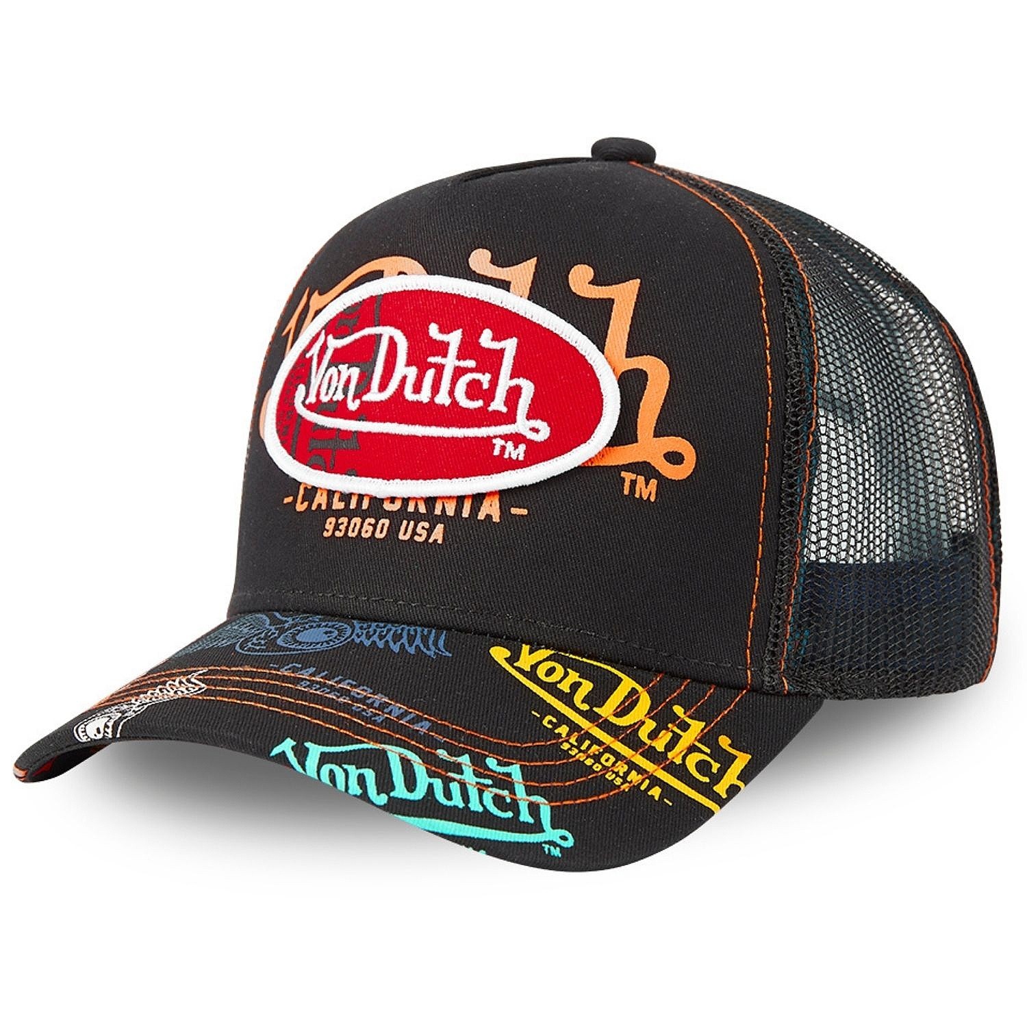 cap Von Dutch Brand Trucker - Black/Multi