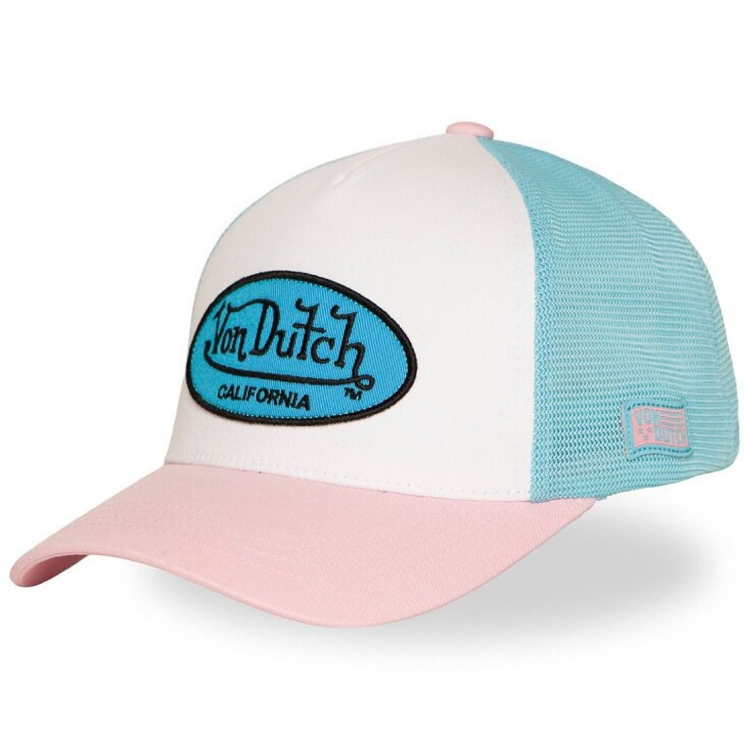 кепка Von Dutch LOFB Miami Trucker - Pink/Blue/White/Black