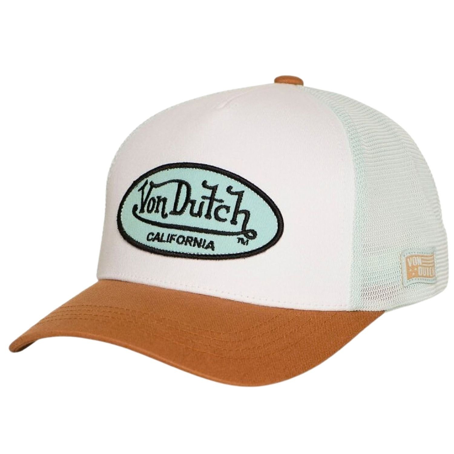кепка Von Dutch LOFB Miami Trucker - Camel/White/Pastel Green