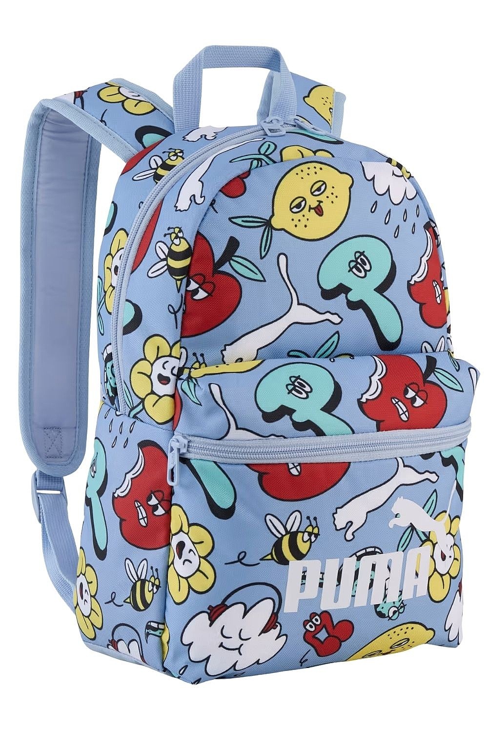 backpack Puma Phase AOP Small - Snow Mountain Blue/Comic Aop - unisex junior